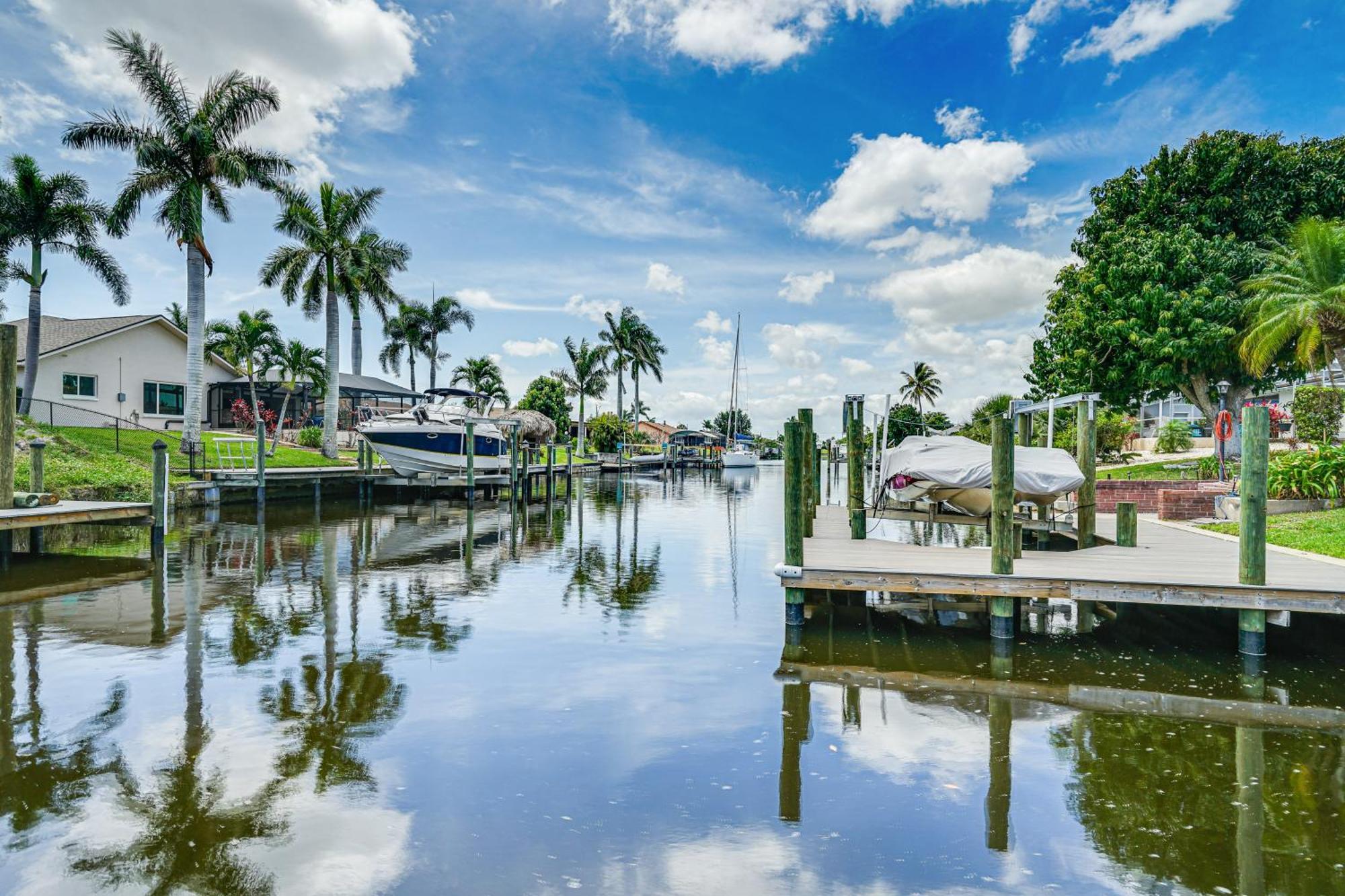 Tropical Cape Coral Villa With Boat Dock! Ngoại thất bức ảnh