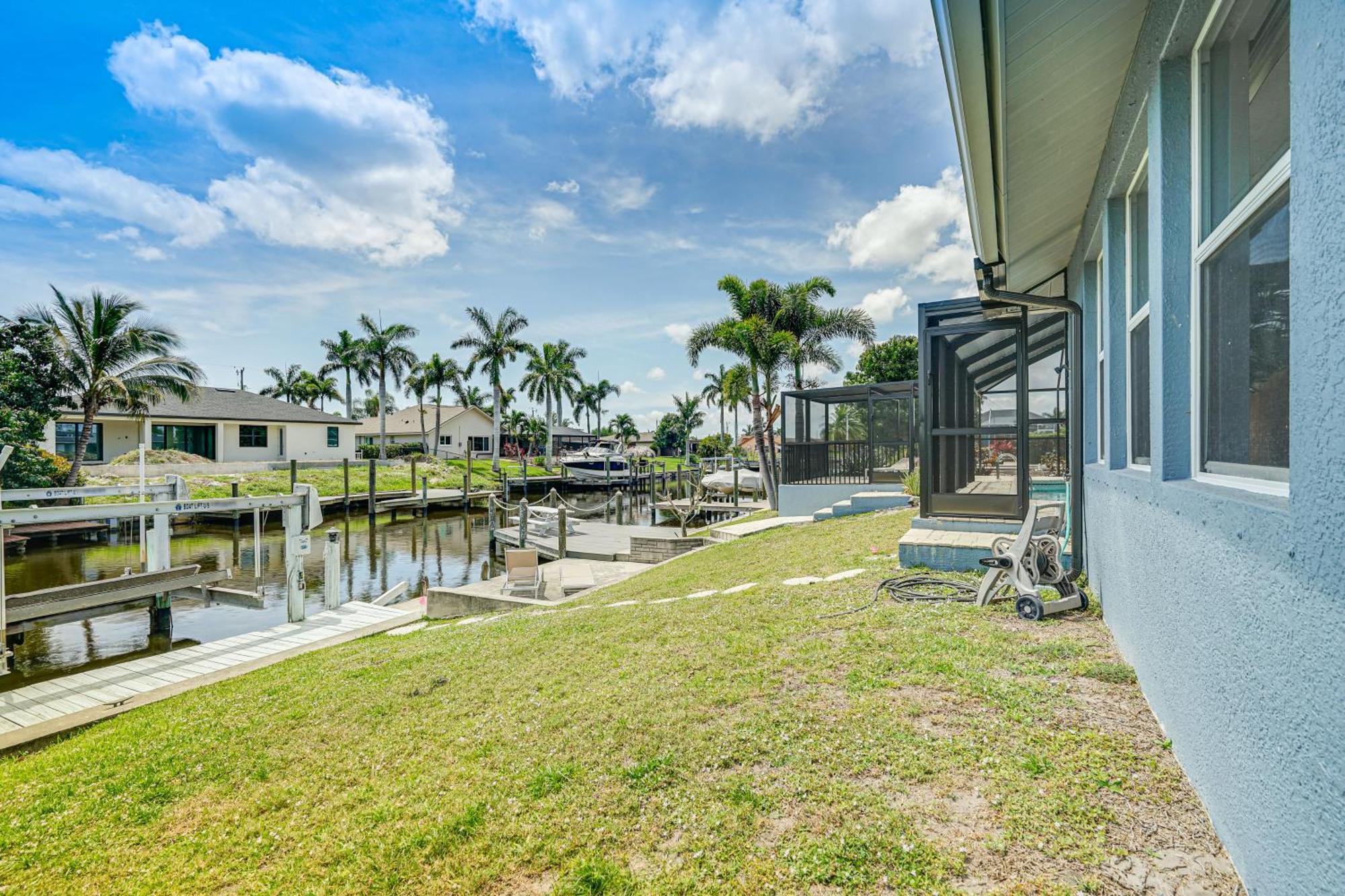 Tropical Cape Coral Villa With Boat Dock! Ngoại thất bức ảnh